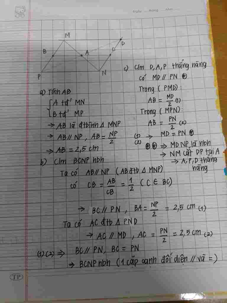 toan-lop-8-cho-tam-giac-mnp-goi-a-b-lan-luot-la-trung-diem-mn-mp-a-biet-np-5cm-tinh-ab-b-lay-die