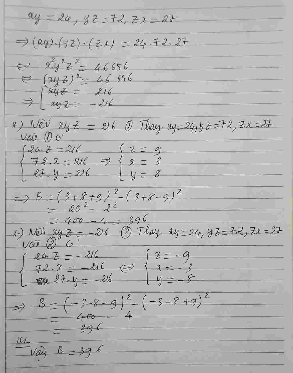 toan-lop-8-cho-y-24-yz-72-z-27-tinh-gia-tri-cua-bieu-thuc-b-y-z-2-y-z-2