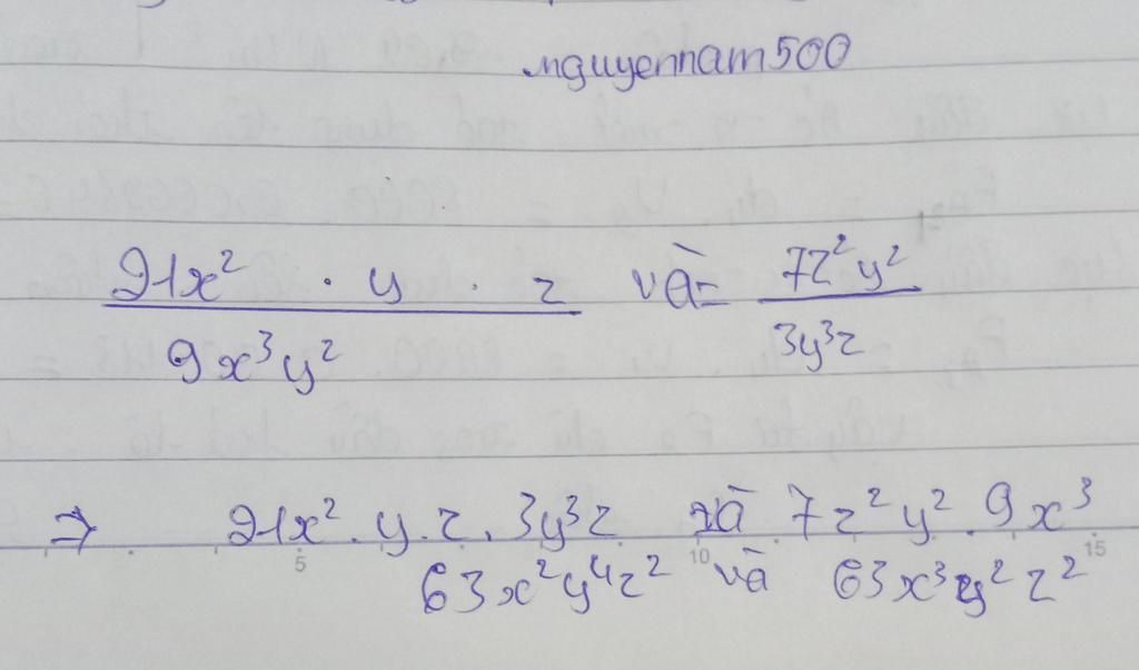 toan-lop-8-dung-dinh-nghia-hai-phan-thuc-bang-nhau-hay-chung-to-21-2-y-z-9-3-y-2-7z-2-y-2-3y-3-z