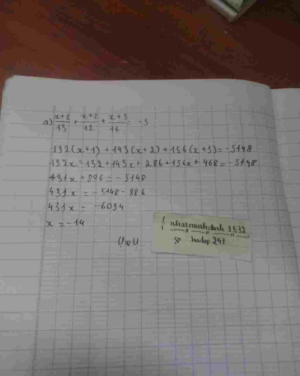 toan-lop-8-giai-cac-phuong-trinh-a-frac-1-13-frac-2-12-frac-3-11-3