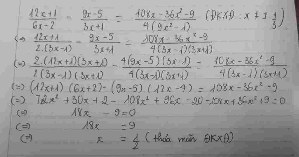 toan-lop-8-giai-phuong-trinh-frac-12-1-6-2-frac-9-5-3-1-frac-108-36-2-9-4-9-2-1