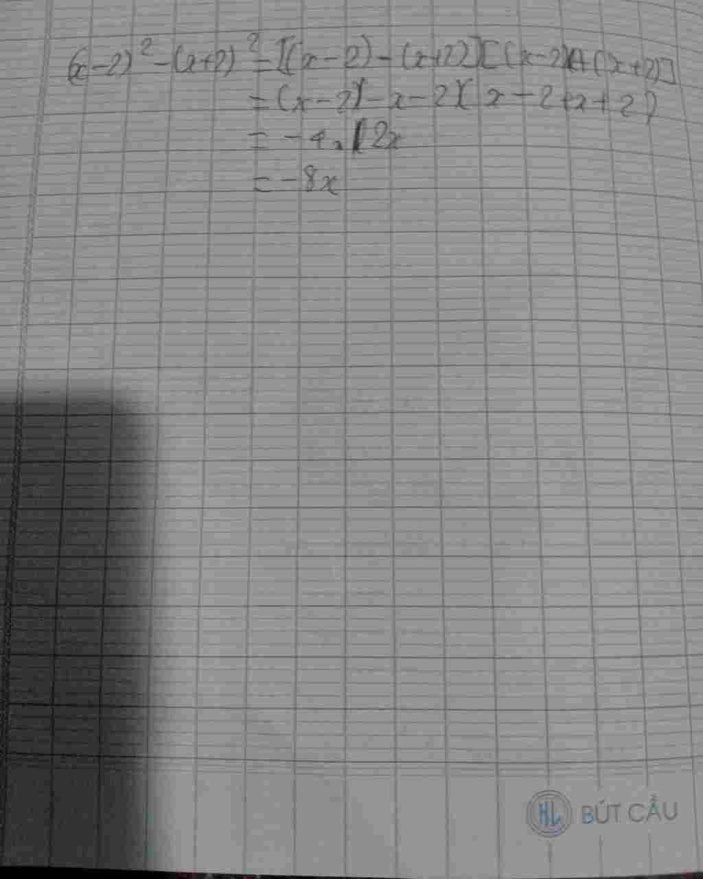 Toán Lớp 8: phân tích đa thức thành nhân tử (x-2)^2-(x+2)^2 toan-lop-8-phan-tich-da-thuc-thanh-nhan-tu-2-2-2-2