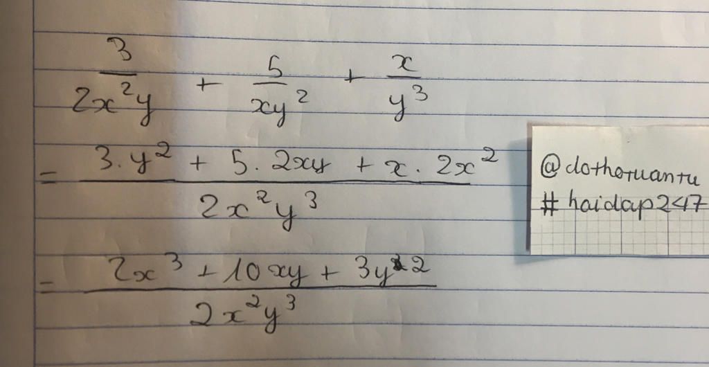 toan-lop-8-thuc-hien-phep-tinh-frac-3-2-2y-frac-5-y-2-frac-y-3