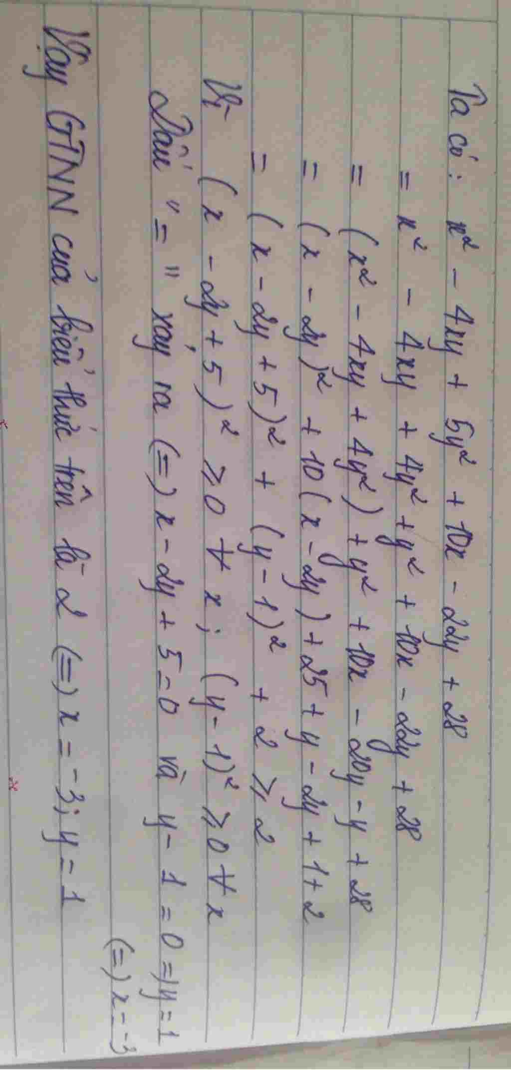 toan lop 8 tim gia tri lon nhat hoac nho nhat cua bieu thuc 2 4y 5y 2 10 22y 28 toan-lop-8-tim-gia-tri-lon-nhat-hoac-nho-nhat-cua-bieu-thuc-2-4y-5y-2-10-22y-28