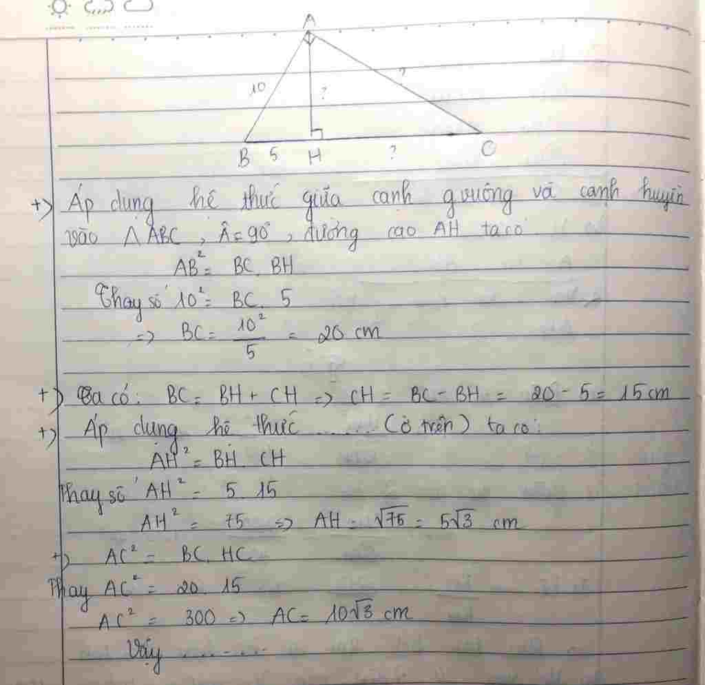 toan-lop-9-b1-cho-tam-giac-abc-vuong-tai-a-co-ah-la-duong-cao-biet-ab-10cm-bh-5cm-tinh-ac-hc-ac