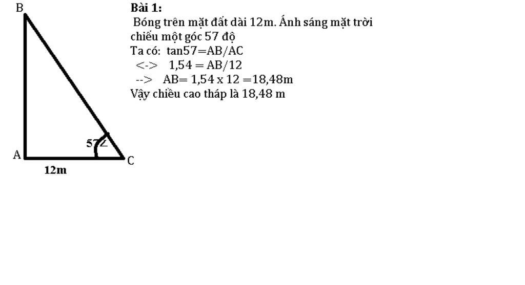 toan-lop-9-bai-1-cac-tia-mat-troi-tao-voi-mat-dat-mot-goc-ap-i-bang-57-va-bong-cua-1-thap-tren-m