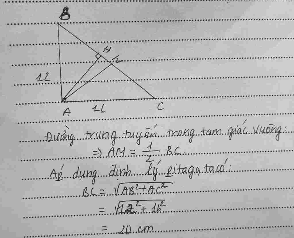 toan-lop-9-bai-7-cho-tam-giac-abc-vuong-tai-a-co-ab-12cm-ac-16cm-duong-cao-ah-va-trung-tuyen-am