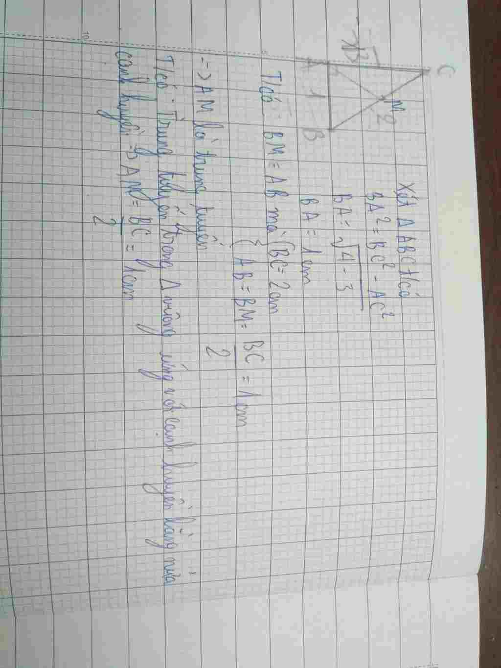 toan-lop-9-cho-abc-vuong-tai-a-tren-bc-lay-m-sao-cho-bm-ba-biet-ac-can-3cm-bc-2cm-tinh-do-dai-am