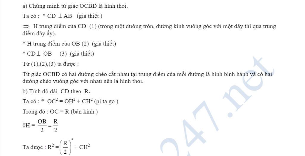 toan-lop-9-cho-duong-tron-o-r-duong-kinh-ab-veday-cd-vuong-goc-voi-ab-tai-trung-diem-h-cua-ob-a