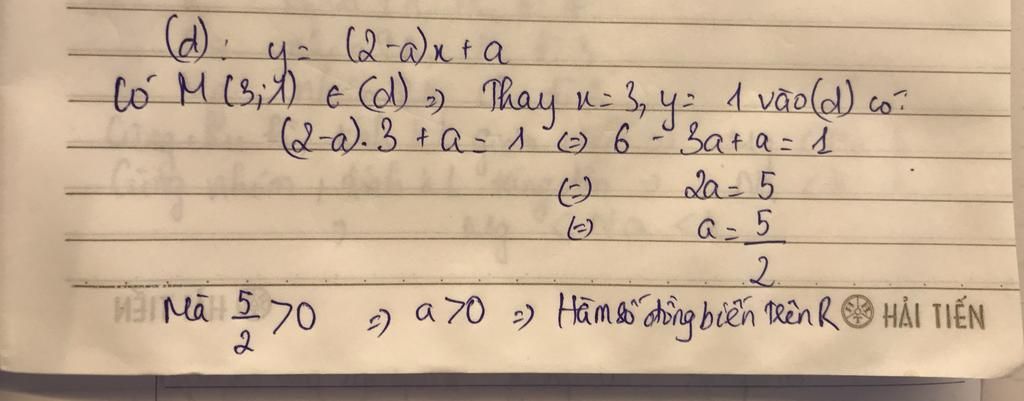 toan-lop-9-cho-ham-so-bac-nhat-y-2-a-a-biet-do-thi-ham-so-di-qua-diem-m-3-1-ham-so-dong-bien-hay