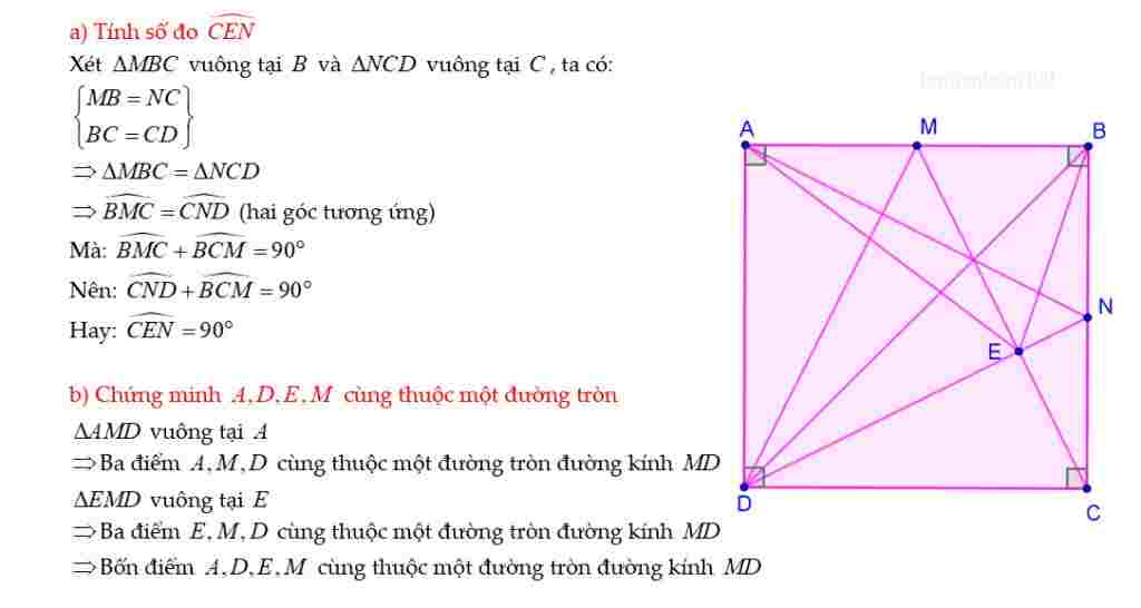 toan-lop-9-cho-hinh-vuong-abcd-goi-m-n-lan-luot-la-trung-diem-cua-ab-bc-goi-e-la-giao-diem-cua-c