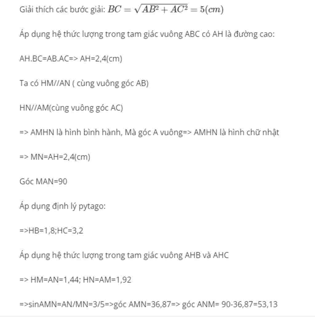 toan-lop-9-cho-tam-giac-abc-a-90-do-ab-3cm-ac-4cm-a-tinh-do-dai-bc-va-duong-cao-ah-b-tinh-goc-b