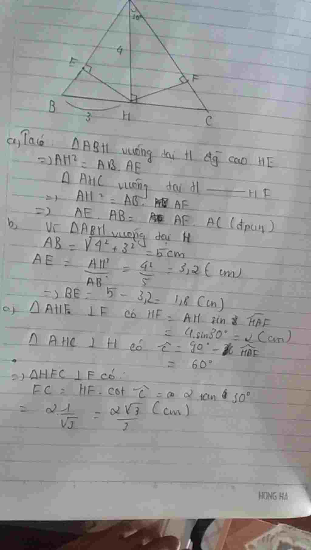 toan-lop-9-cho-tam-giac-abc-nhon-duong-cao-ah-ke-ha-vuong-goc-ab-hf-vuong-goc-ac-a-chung-minh-ae