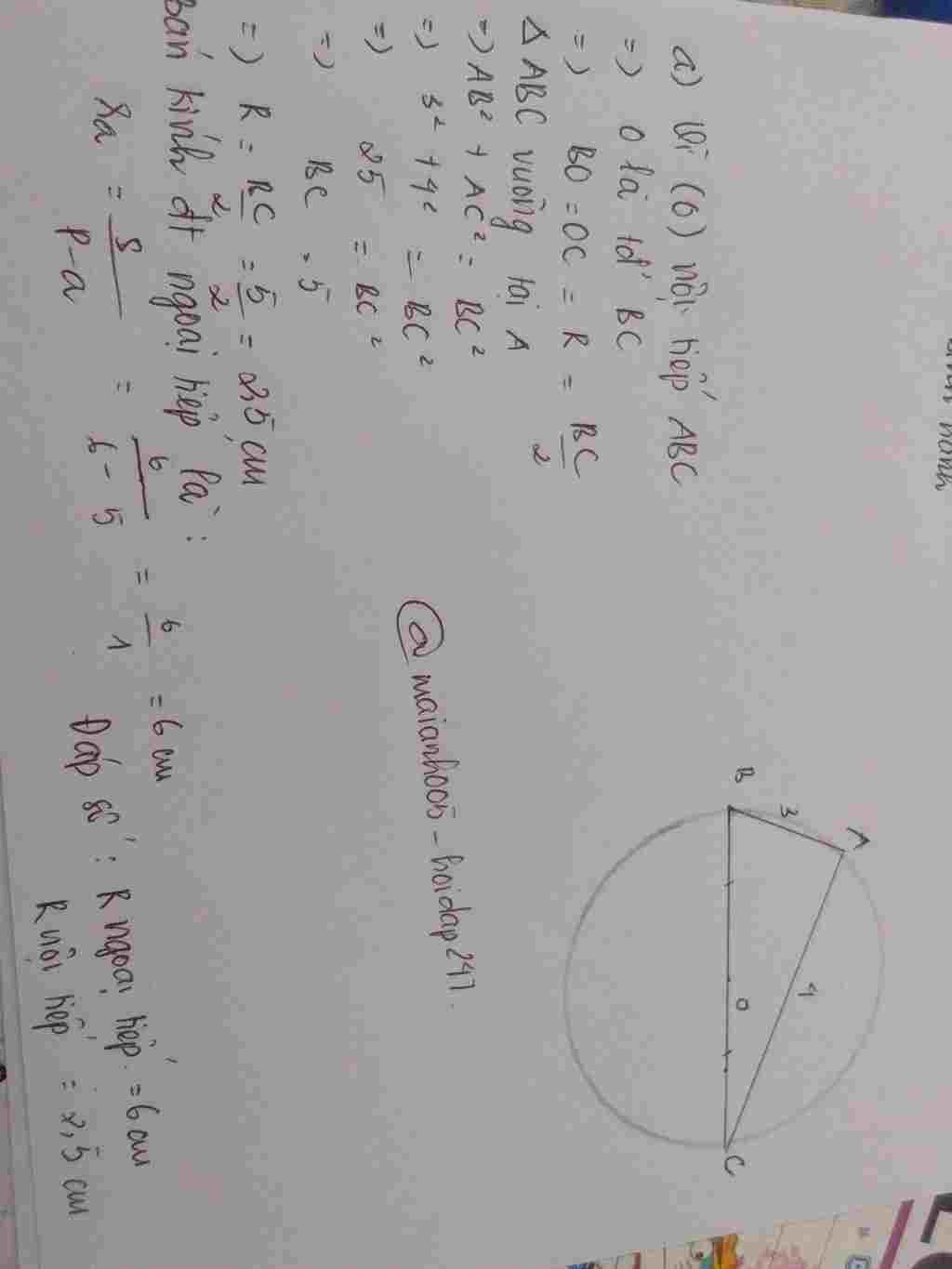 toan-lop-9-cho-tam-giac-abc-vuong-tai-a-ab-3-ac-4-tinh-ban-kinh-duong-tron-r-ngoai-tiep-va-noi-t