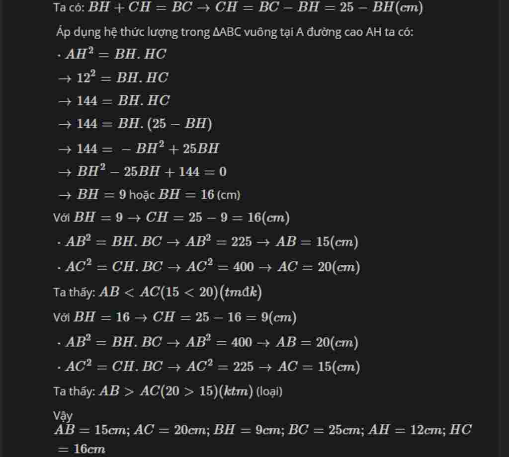 toan-lop-9-cho-tam-giac-abc-vuong-tai-a-duong-cao-ah-trong-cac-doan-thang-sau-ab-ac-bh-bc-ah-hc