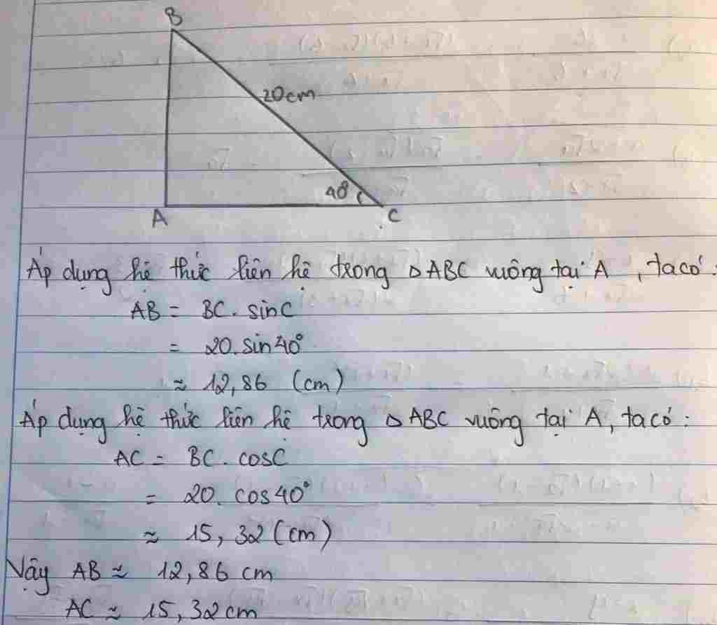 toan-lop-9-cho-tam-giac-abc-vuong-tai-a-goc-c-40-do-bc-20-cm-a-tinh-ab-ac