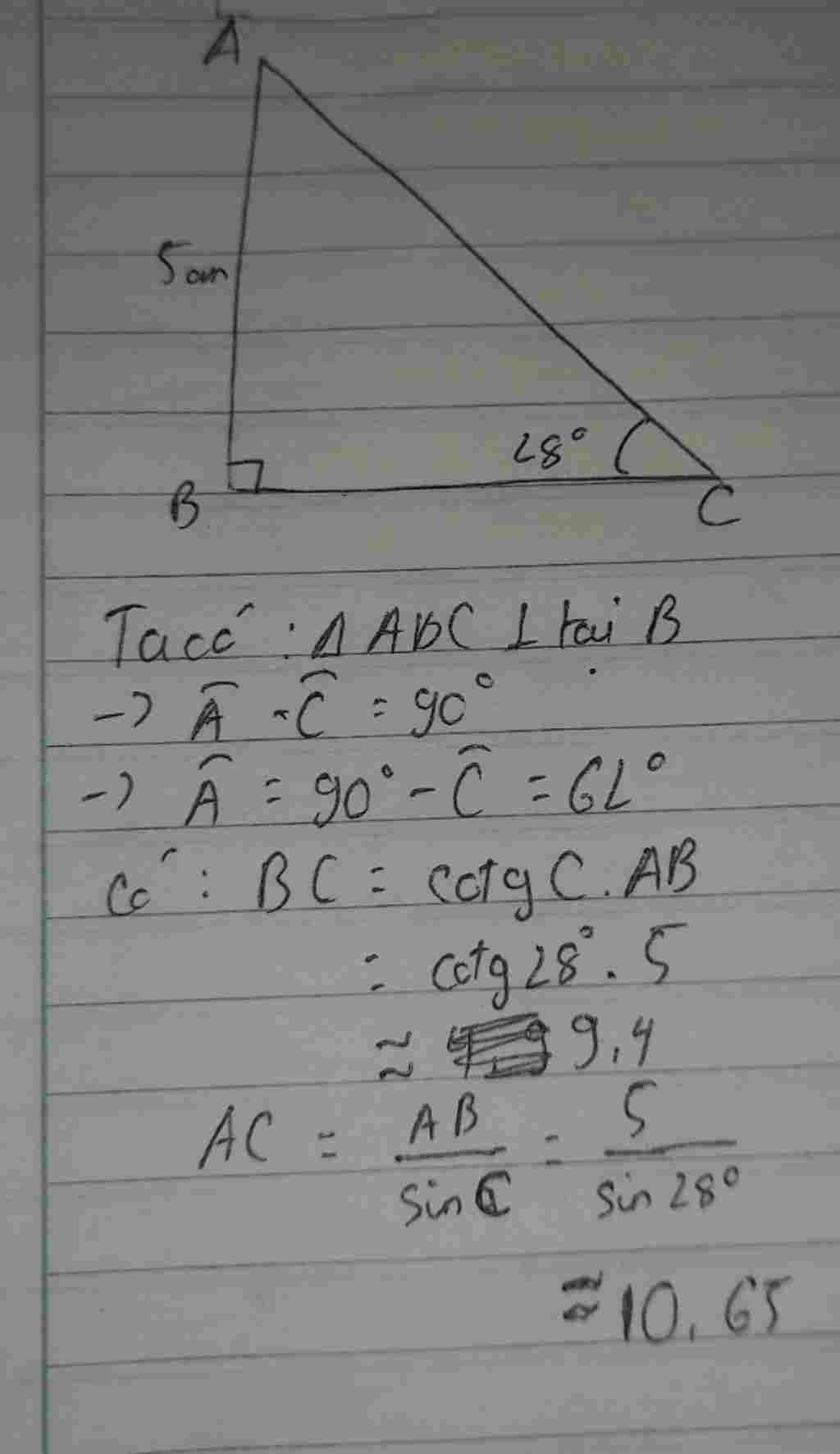 toan-lop-9-cho-tam-giac-abc-vuong-tai-b-giai-tam-giac-abc-biet-rang-c-28-do-ab-5cm