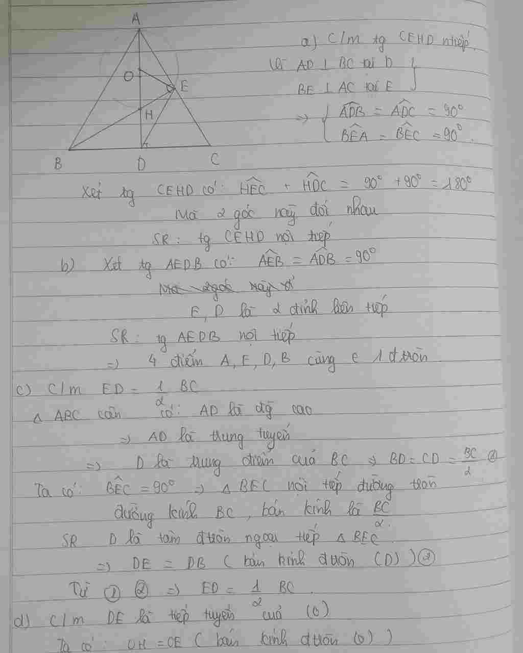 toan-lop-9-cho-tam-giac-can-abc-ab-ac-cac-duong-cao-ad-be-cat-nhau-tai-h-goi-o-la-tam-duong-tron