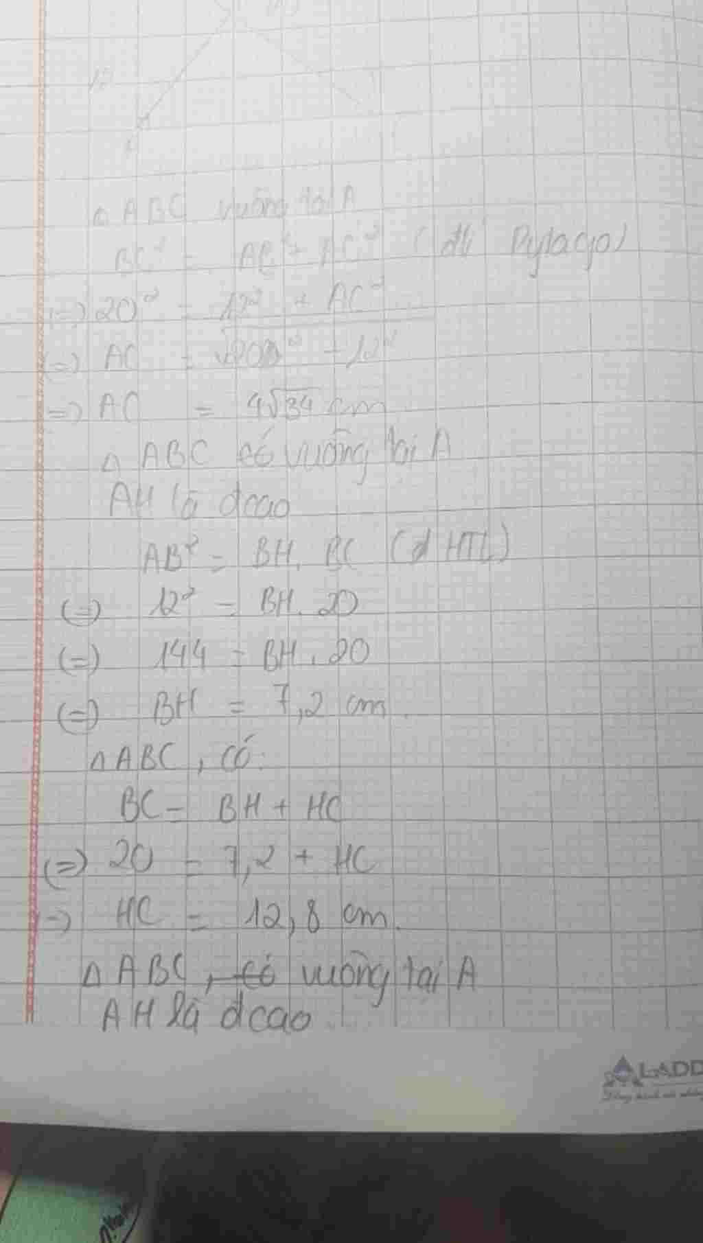 toan-lop-9-he-thuc-luong-trong-tam-giac-vuong-bai-2-cho-tam-giac-abc-vuong-tai-a-ke-duong-cao-ah