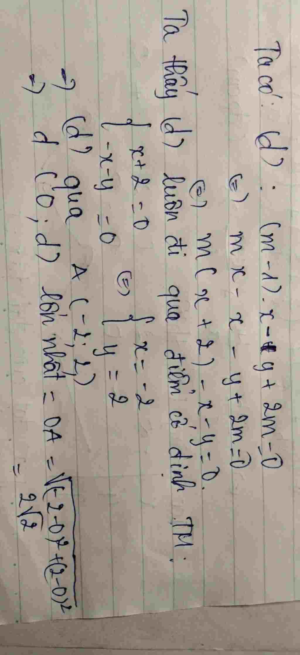 toan-lop-9-khoang-cach-lon-nhat-tu-goc-toa-do-o-den-duong-thang-d-y-m-1-2m