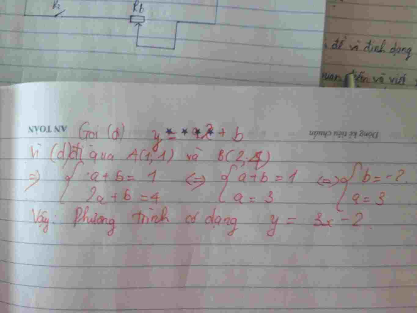 toan-lop-9-lap-phuong-trinh-duong-thang-viet-d-di-qua-a-1-1