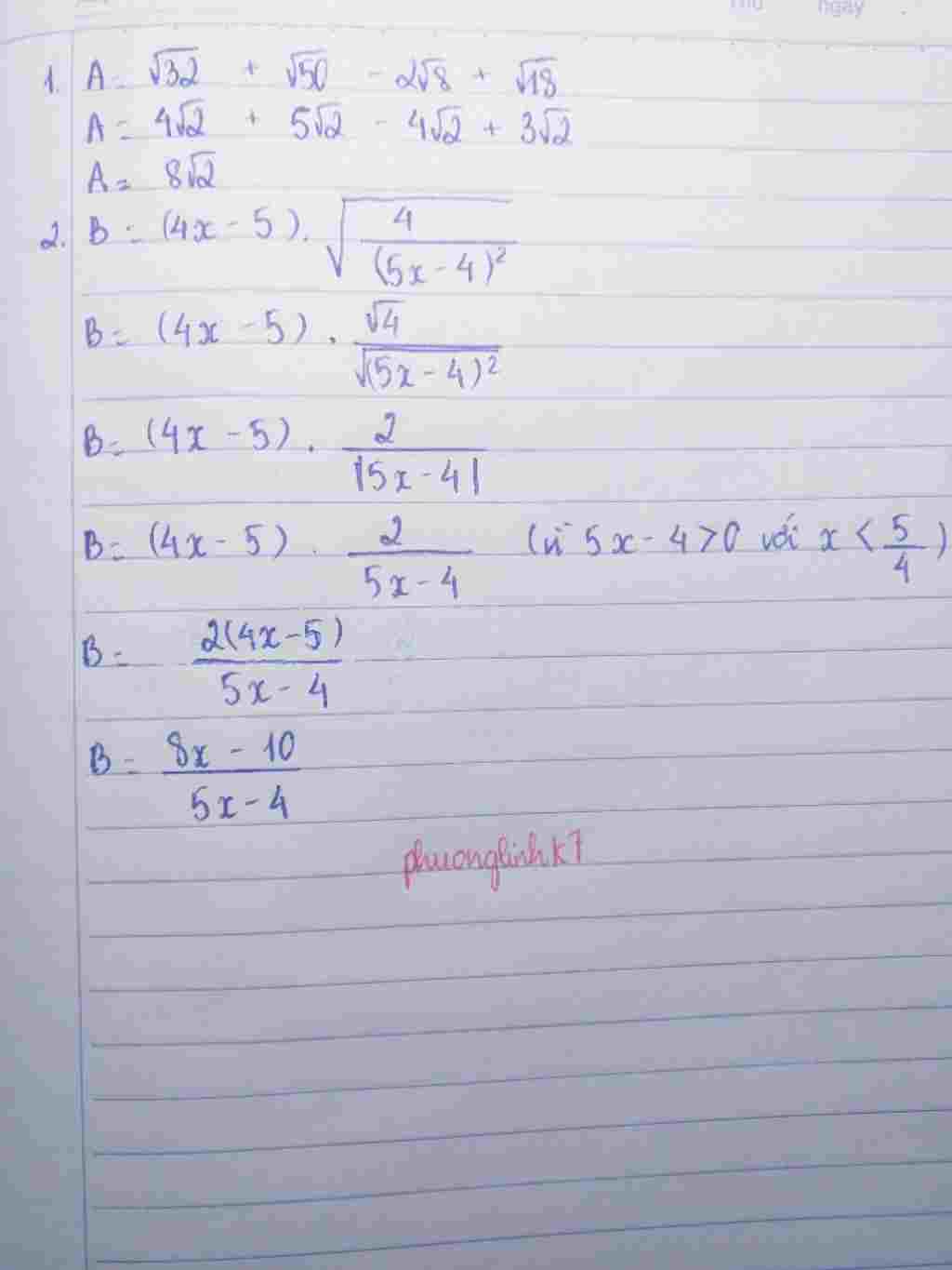 toan-lop-9-rut-gon-1-a-can32-can50-2can8-can18-2-b-4-5-can4-5-4-2-voi-be-hon-5-4