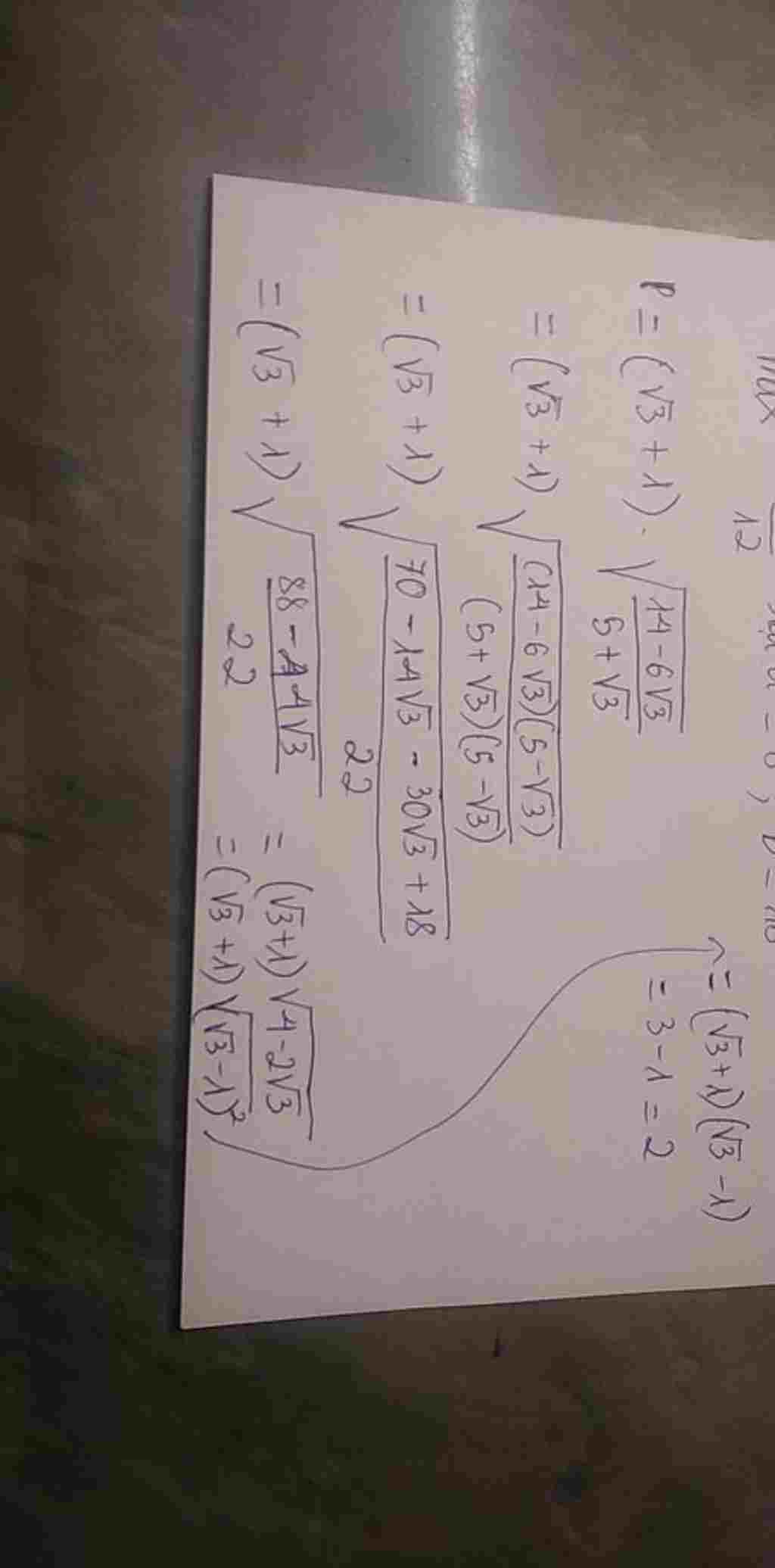 toan-lop-9-rut-gon-c-sqrt-3-1-sqrt-dfrac-14-6-sqrt-3-5-sqrt-3