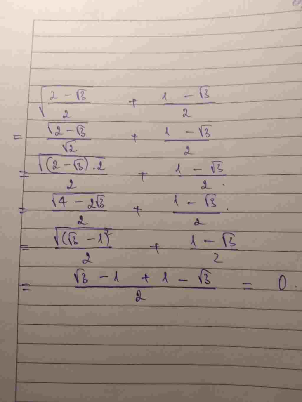 toan-lop-9-rut-gon-sqrt-frac-2-sqrt-3-2-frac-1-sqrt-3-2
