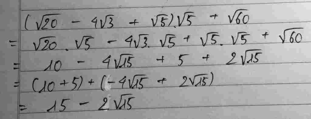 toan-lop-9-thuc-hien-phep-tinh-va-rut-gon-sqrt-20-4-sqrt-3-sqrt-5-sqrt-5-sqrt-60