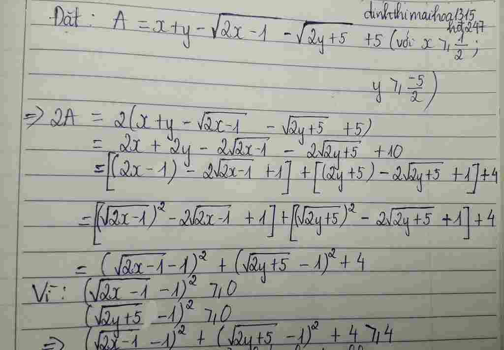 toan-lop-9-tim-gia-tri-nho-nhat-cua-bieu-thuc-y-sqrt-2-1-sqrt-2y-5-5