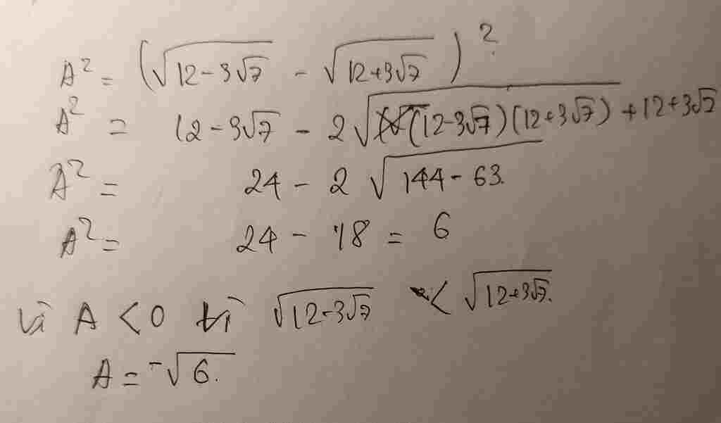 toan-lop-9-tinh-a-2-sqrt-12-3-sqrt-7-sqrt-12-3-sqrt-7-2