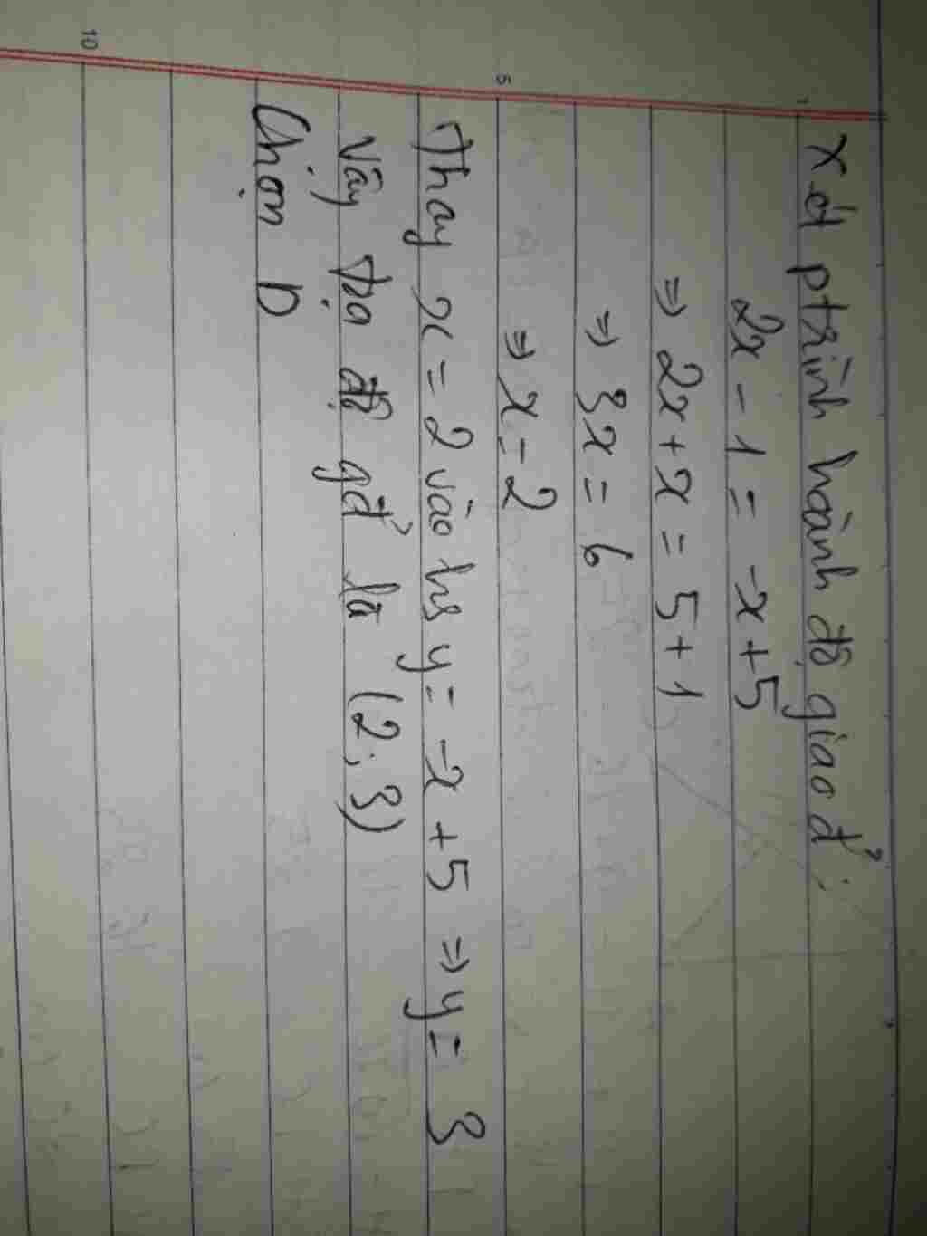 toan-lop-9-toa-do-giao-diem-cua-do-thi-hai-ham-so-y-2-1-va-y-5-la-a-6-11-b-4-7-c-3-2-d-2-3