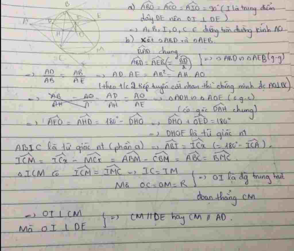 toan-lop-9-tu-diem-a-o-ngoai-duong-tron-tam-o-ve-cac-tiep-tuyen-ab-ac-va-cat-tuyen-ade-voi-b-c-l